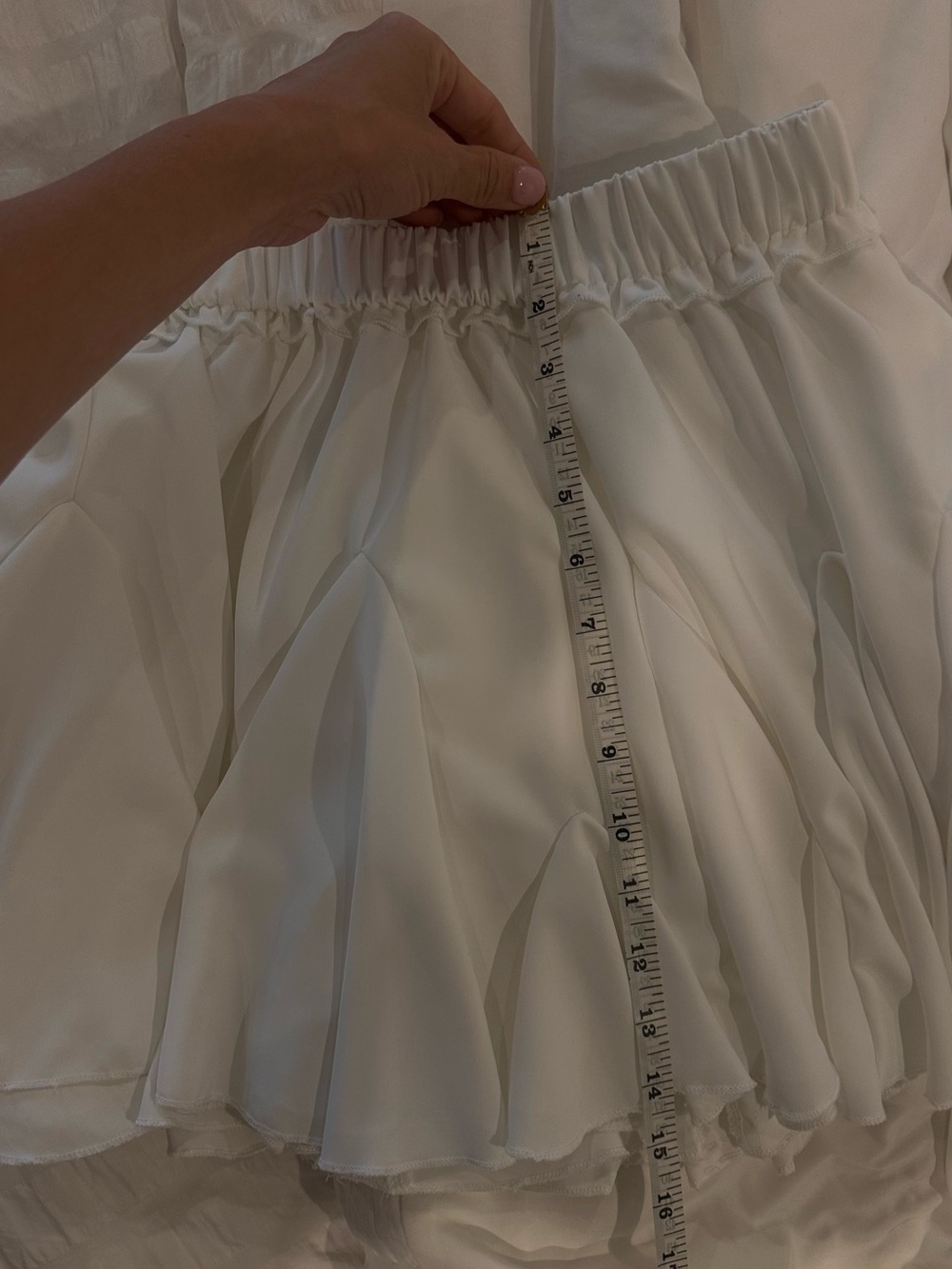SHEIN White Strapless Ruffle Peplum Top OR skirt - Picture 6 of 7